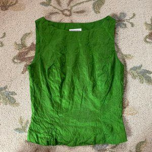 Vintage green 80s/90s designer top Norma Kamali